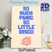 Disco Themed Slogan Painting Poster, Minimalist Blue Typography & Red Disco Ball Poster, Playful Retro Wall Decor Ideal For Living Room, Entertainment_maomaolike.com