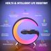 New Intelligent G Shaped LED Lamp Bluetooth Speake Wireless Charger Atmosphere Lamp App Control For Bedroom Home Decor_maomaolike.com