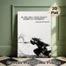 Miyamoto Musashi Samurai Quote Painting Poster, Monochrome Ink-wash Style Sword-wielding Samurai Poster, Inspirational Motivational Quote Wall Decor_maomaolike.com