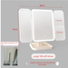 LED With Light, Smart Rechargeable Makeup Desktop Foldable Rotating Light-Up Mirror, Vanity Mirror For Cross-Border_maomaolike.com