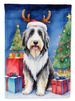 Bearded Collie Christmas Reindeer Garden Flag Mailbox Flag Decorative Yard Flag Banner Outside Patio Artwork Yard Flower Beds, Garden Size, Multicolor_maomaolike.com