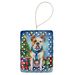 American Bulldog Christmas Reindeer Porcelain Ornament Christmas Tree Hanging Decorations For Home Christmas Holiday, Rectangle, Gift, Multicolor_maomaolike.com