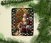 Cavalier Spaniel And Santa Claus Porcelain Ornament Christmas Tree Hanging Decorations For Home Christmas Holiday, Rectangle, Gift, Multicolor_maomaolike.com