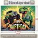 Dinosaur Monster Truck Birthday Banner - 2D Flat Polyester Backdrop With Happy Birthday Text, Green Orange, Wall Hanging Photo Props, Party Decor_maomaolike.com