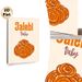 Jalebi Themed Painting Poster, Warm-toned Cartoon-style Dessert Poster, Charming Sweet Treat Artwork Ideal For Kitchen, Dining Room_maomaolike.com