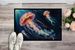 Deep-Sea Jellyfish Doormat Front Door Mat Indoor Outdoor Rugs For Entryway, Non Slip Washable Low Pile, 24H X 36W_maomaolike.com