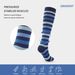 Socks new breathable compression socks, sports and leisure pressure calf socks, color-blocked striped leg socks, factory direct sales_maomaolike.com