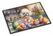 Decorating Easter White Poodle Doormat Front Door Mat Indoor Outdoor Rugs For Entryway, Non Slip Washable Low Pile, 24H X 36W_maomaolike.com