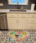 French Bulldog Hippie Dawg Memory Foam Kitchen Mat Machine Washable Anti-Fatigue Mat Cushion Comfort Bath Mat Or Kitchen Rug_maomaolike.com