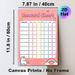 Unicorn Themed Reward Chart Painting Poster, Cute Cartoon Style Poster With Pastel Pink Background, Unicorn & Rainbow Details, Practical For Tracking_maomaolike.com