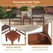 3 Pieces Outdoor Wooden Patio Rattan Furniture Set_maomaolike.com