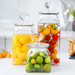 Glass Candy With Heart Shaped Lid Coffee Jar Dried Fruit Kitchen Supplies Food Storage Containers_maomaolike.com