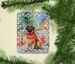 Leonberger Christmas Porcelain Ornament Christmas Tree Hanging Decorations For Home Christmas Holiday, Rectangle, Gift, Multicolor_maomaolike.com