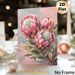 Protea Flower Painting Poster, Vibrant Textured Floral Poster, Elegant Botanical Artwork Featuring Pink Protea Blooms, Ideal For Living Room And_maomaolike.com