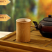 4-Pack Natural Wood Japanese Small Wine Cups Pastoral Style Beer Liquor Glasses Eco-Friendly Bamboo Tubes_maomaolike.com