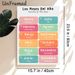 Bilingual Months Of The Year Painting Poster, Colorful Watercolor-style Spanish-English Months Display Poster, Supports Language Learning, Suitable_maomaolike.com