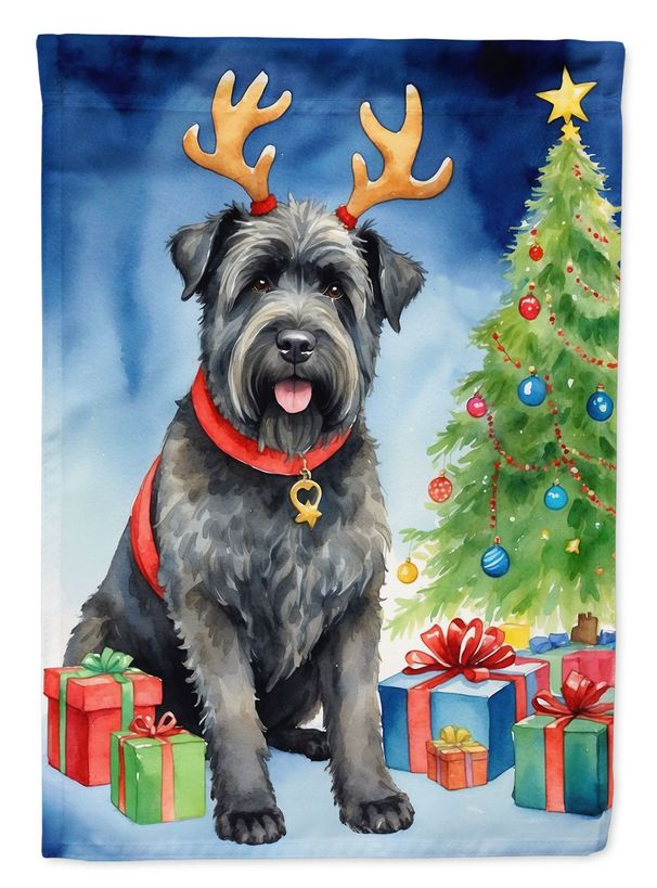 Bouvier Des Flandres Christmas Reindeer Garden Flag Mailbox Flag Decorative Yard Flag Banner Outside Patio Artwork Yard Flower Beds, Garden Size, Multicolor_maomaolike.com