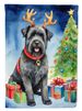 Bouvier Des Flandres Christmas Reindeer Garden Flag Mailbox Flag Decorative Yard Flag Banner Outside Patio Artwork Yard Flower Beds, Garden Size, Multicolor_maomaolike.com