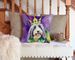 Bearded Collie King Of Mardi Gras Throw Pillow Machine Washable, Indoor Outdoor Decorative Pillow For Couch, Bed Or Patio, 14Hx14W_maomaolike.com