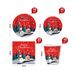 50pcs Christmas Dinnerware Set Party Supplies Snowman Disposable Tableware Paper Plates And Napkins Banners Plastic Tablecloths Cutlery Serves 10 For Merry Christmas Party Home Indoor Outdoor Decor_maomaolike.com