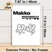 Makko Cartoon Heart Emotion Painting Poster, Minimalist Black & White Line-art Poster, Expressive Contrasting-mood Heart Figures, Chic Wall Decor_maomaolike.com