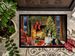 Sheltie Cozy Christmas Doormat Front Door Mat Indoor Outdoor Rugs For Entryway, Non Slip Washable Low Pile, 24H X 36W_maomaolike.com