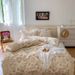 Nordic Vintage Boho Retro Princess-style Lace Ruffle Four-piece Set With Skirt, Bed Sheet, Duvet Cover, Pure Cotton_maomaolike.com