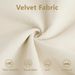 Over Size Modern Two-seater Sofa With Ottoman, Velvet 2-Seater With Round Bolster Armrests,With Waist Pillow And Throw Pillows,Small L Shape Sofa For Living Room, Reading Room , Loft And Bedroom,Cream_maomaolike.com