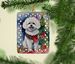 Bichon Frise Christmas Porcelain Ornament Christmas Tree Hanging Decorations For Home Christmas Holiday, Rectangle, Gift, Multicolor_maomaolike.com