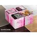 Fabric Storage Cubes - 6 Foldable Tie Dye Storage Bins For Organizing Cubbies, Toy Box - Clothes Storage & Closet Organizer - 11 Inch Collapsible Cube Baskets_maomaolike.com