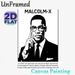 Malcolm-X Themed Painting Poster, Monochrome Bold Graphic Portrait Poster, Inspirational Civil Rights Leader Artwork For Home, Office And Study Areas_maomaolike.com