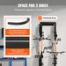 VEVOR Bike Storage Rack, 2 Bike Racks, Wall Mount Bike Storage Hanger, Home And Garage Organizer, Customizable For Various Bike Sizes, Adjustable Holder For Space Saving, Holds Up To 100 Lbs, 17-inch_maomaolike.com