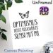 Butterfly & Optimism Quote Painting Poster, Minimalist Black & White Hand-drawn Butterfly With German Typography Poster, Inspirational Wall Decor_maomaolike.com