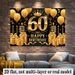60th Birthday Party Banner - 2D Flat Polyester Backdrop, Wall Hanging Photo Props, Celebration Party Decor_maomaolike.com