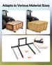 3 Point Hitch Pallet Forks, 1500 Lbs Clamp On Pallet Forks, 50-Inch Total Length Heavy-Duty Tractor Fork With 28.9-46 Inch Adjustable Fork Width, Quick Hitch Attachments For Category 1 Tractors_maomaolike.com