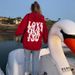 Men's Clothing Clothing Street Retro Printed Letter Loose Sweater Jacket_maomaolike.com