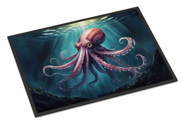 Giant Squid Doormat Front Door Mat Indoor Outdoor Rugs For Entryway, Non Slip Washable Low Pile, 24H X 36W_maomaolike.com