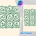 Smiley Face Painting Poster, Minimalist Line Art Poster, Green Cute Smiley Faces With Tiny Leaves, Cheerful Simple Decor Idea For Living Room_maomaolike.com