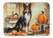 Collie Fall Kitchen Pumpkins Memory Foam Kitchen Mat Machine Washable Anti-Fatigue Mat Cushion Comfort Bath Mat Or Kitchen Rug_maomaolike.com