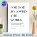 John 3:16 Bible Verse Painting Poster, Minimalist Typographic Text Poster, Inspirational Religious Message Ideal For Home, Living Room And Prayer_maomaolike.com