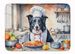 Border Collie The Chef Memory Foam Kitchen Mat Machine Washable Anti-Fatigue Mat Cushion Comfort Bath Mat Or Kitchen Rug_maomaolike.com