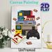 Retro Gaming Console Painting Poster, Vibrant Flat-Style Vintage Game Devices Poster, Nostalgic Gaming Decor Ideal For Game Room, Bedroom_maomaolike.com
