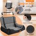 coral Fleece Dog Booster Seat, Pet Travel Bed With Storage And Clip-on Leash, For Large Dogs 70 Lbs Or 2 Medium/Small Dogs_maomaolike.com