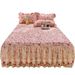 Pure Skirt Single Piece Princess Girl Lace Cover Three-Piece Set Full Cotton Thickened Quilted Non-Slip Bed Sheet Style_maomaolike.com
