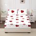 Cartoon Printed Fitted Sheet Dust Proof Skin Friendly Bed Fitted Sheet Mattress Protector Fitted Sheet - 1PC_maomaolike.com