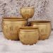 Brass Ornament Golden Toad Rice Cylinder Treasure Basin Office Home Entrance Storage Container Decorative Metal Craft_maomaolike.com