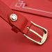 HOT Pierre Cardin Women's Fashion Genuine Leather Belts Needle buckle waistband for Women Red Belt_maomaolike.com