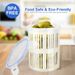With Filter Food Storage Container Rack Pickle Olive Pepper Bucket Flap Jar With Leak-Proof And Lid_maomaolike.com