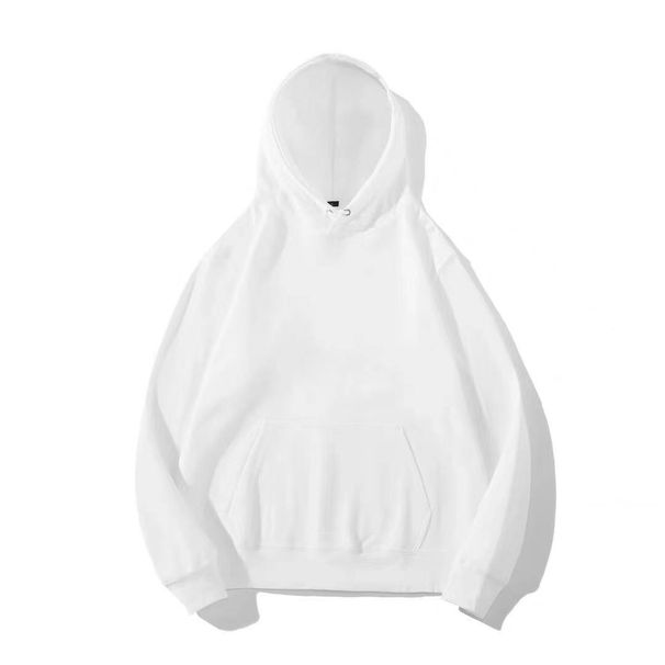 Men's Clothing Factory direct sales heavy 320g pure cotton hooded sweatshirt men and women loose tops drop shoulder pullover casual hoodie trend_maomaolike.com
