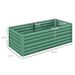 Galvanized Raised Garden Bed, Steel Outdoor Planters With Reinforced Rods, 71" X 36" X 23", Light Green_maomaolike.com